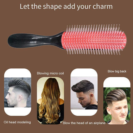 New Hair Styling Brush Classic D3 Medium (9 row) Comb Styling Hairbrush AU HOT - Aimall