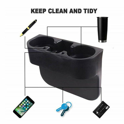 Car Seat Drink Cup Holder Travel Coffee Bottle Water Stand Food Cleanse Storage - Aimall