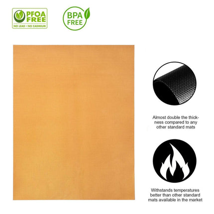 Reusable BBQ Grill Mat Bake Sheet Resistant Teflon Meat Barbecue Non-Stick Party - Aimall