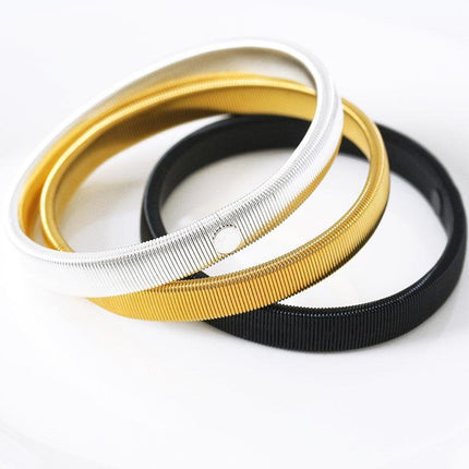 Unisex Anti-Slip Shirt Sleeve Holders Fashion Elastic Armbands Hold Ups Garter - Aimall