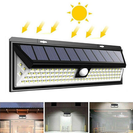 118 LED Solar Motion Sensor Light Security Outdoor Lamp Floodlight Garden IP65 - Aimall