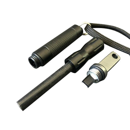 Flint Rod Camping Hiking Survival Metal Fire Starter Lighter FULL Magnesium Rod - Aimall