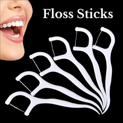 90-150pcs Dental Floss Picks Teeth Toothpicks Stick Oral Care Tooth Heathy Clean - Aimall