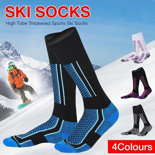 Men Women Long Warm Breathable Ski Socks Thicken Winter Sports Socks AU Stock - Aimall