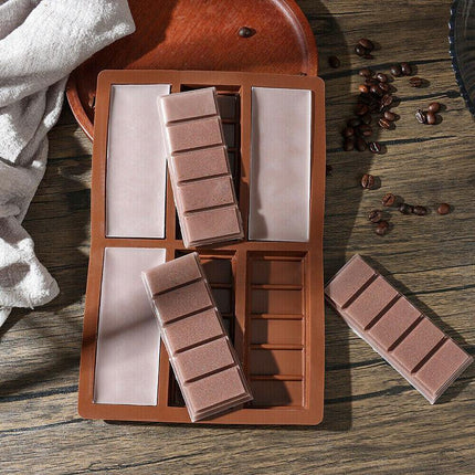 Chocolate Mould Bar Break Apart Choc Block Ice Tray Silicone Cake Bake Cook Mold - Aimall