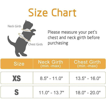 Cat Dog Harness & Leash Walking Escape Proof Adjustable Reflective Vest Harness - Aimall