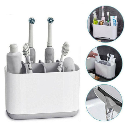 Electric Toothbrush Holder Bathroom Caddy Storage Large Multifunction Organizer - Aimall