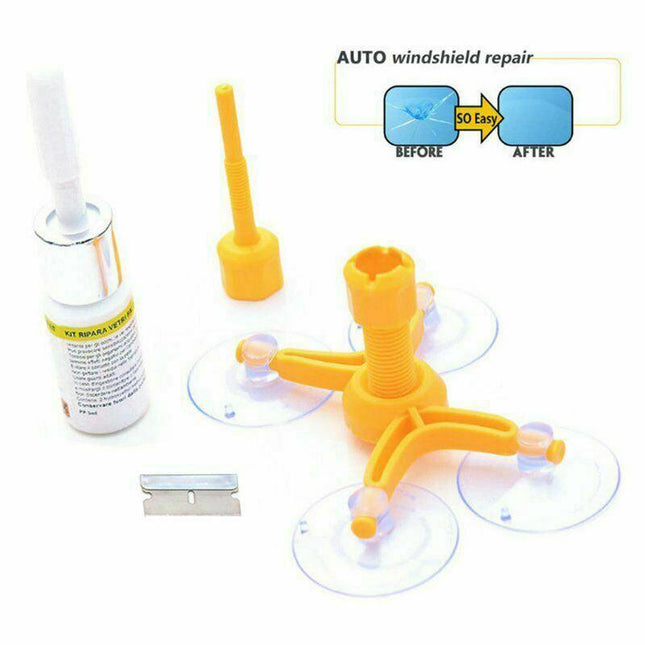 AU Windows Tool Crack Remove Chip Resin Glass Recovery Car Windscreen Repair Kit - Aimall