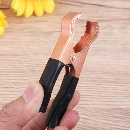 2/4/6Pairs Car Battery Tongs Cable Alligator Electrical Measured Clip Clamp Tool - Aimall