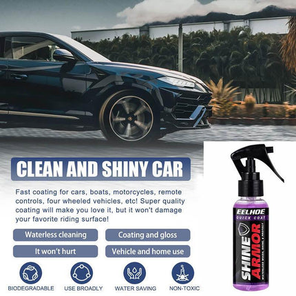 Shine Armor Fortify Quick Coat Ceramic Coating 3 in 1 Hydrophobic Car Wax 120mL - Aimall