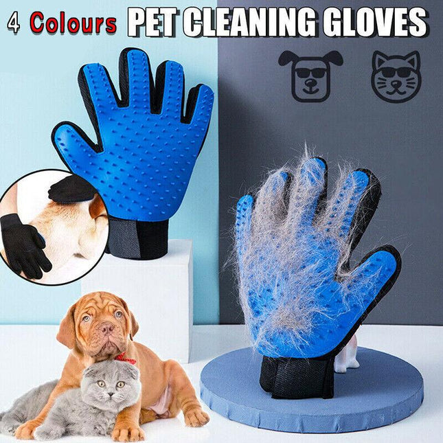 Pet Dog Cat Massage Hair Removal Grooming Comb Touch Cleaning Brush Magic Glove - Aimall