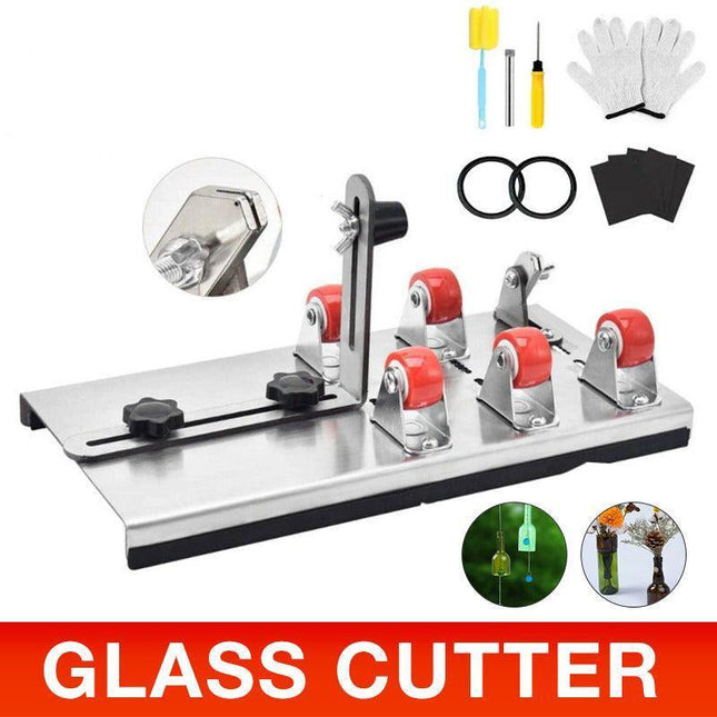 Glass Bottle Cutter Cutting Tool Upgrade Version Square & Round Bottle Cutter AU - Aimall