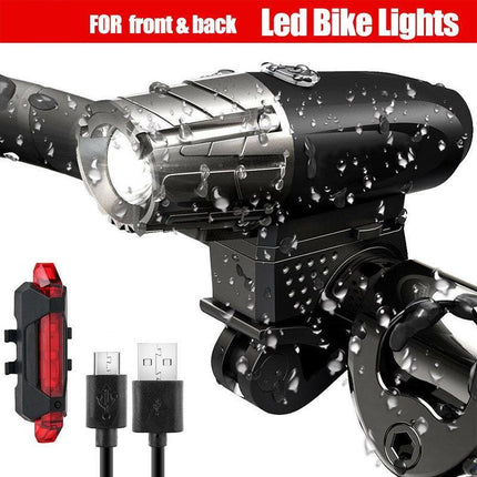 Waterproof Rechargeable Led Bike Bicycle Light Usb Cycle Front Back Headlight Au Aimall