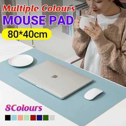 80*40CM Leather Mouse Pad Gaming Desk Mat Anti Slip Extended Waterproof Mousepad - Aimall