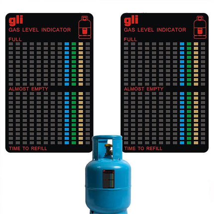 2PCS Magnetic Gas Tank Level Indicator Bottle Magnet Gauge BBQ Camping Outdoor - Aimall
