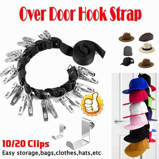 Baseball Cap Rack Hat Holder Rack Home Organizer Storage Door Closet Hange New - Aimall