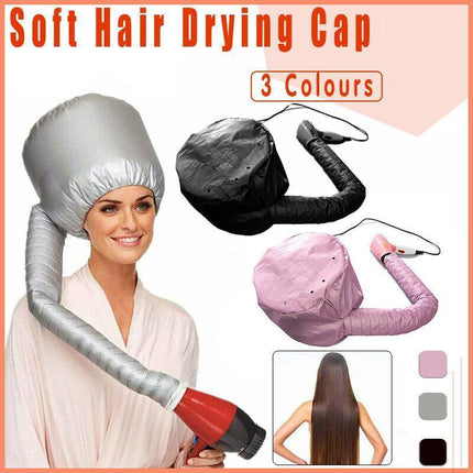 Bonnet Hair Drying Cap Hat Hood Soft Womens Blow Dryer hairdressing tool Home AU - Aimall
