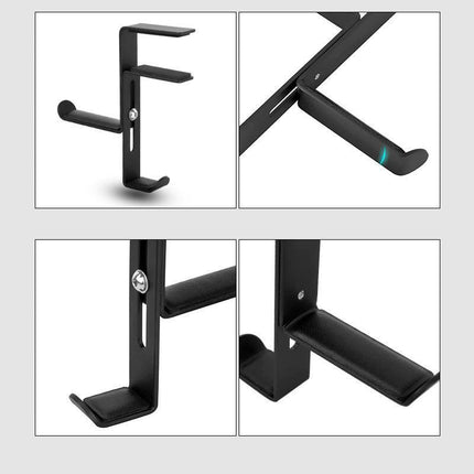 Metal Earphone Headset Desks Display Stand Hanger Holder Headphone Bracket Hook - Aimall