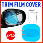 2PCS Fog Anti-glare Car Rearview Mirror Trim Film Cover Rainproof Accessories AU - Aimall