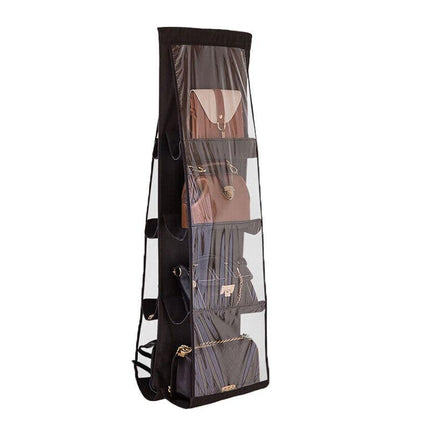 8 Pocket Double-sided Bag Handbag Storage Holder Hanging Organizer Shelf AU - Aimall