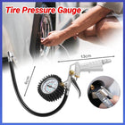NEW Tyre Pressure Gauge Air Tire Inflator Meter Car Pump Hose Compressor 220 PSI - Aimall