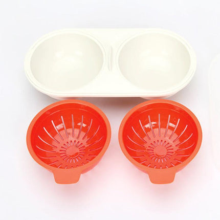 Egg Poacher Microwave Oven Kitchen Novelty Gadgets Sandwich Breakfast Cooker AU - Aimall