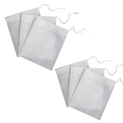 50x Reusable 100% Cotton Muslin Filter Bags Spices Herbs Tea Soup Drawstring AU - Aimall