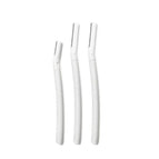 Eyebrow Razor-White-1*Short+2*Long