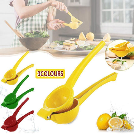 Premium Quality Metal Lemon Squeezer Handheld Juicer Presser Citrus Juice Lime - Aimall