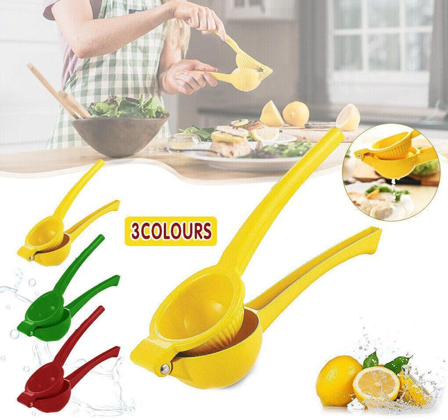 Premium Quality Metal Lemon Squeezer Handheld Juicer Presser Citrus Juice Lime - Aimall