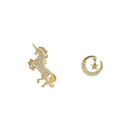 Silver Women Earrings Stud Crystal Cubic Zircon Dangle Wedding Gift AU Stock - Aimall