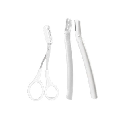 3PCS Eyebrow Razor Set Pro Trimmer Women's Sharper Facial Blade Hair Shaving AU - Aimall
