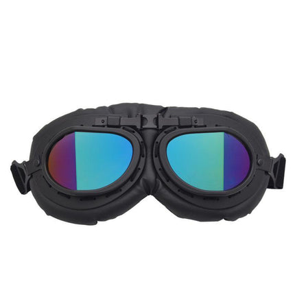 Vintage Pilot Motorcycle Racing Goggles Aviator Retro ATV UTV Dirt Bike Eyewear - Aimall
