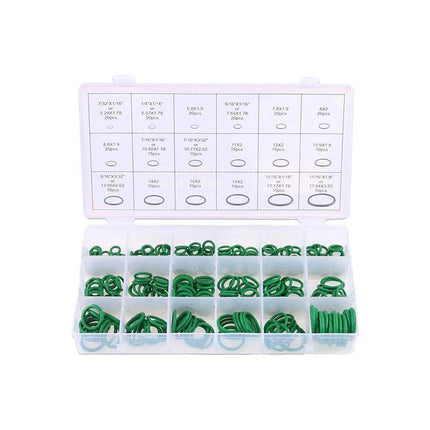 270 Pcs Air Conditioning O Ring Assortment Kit Green Air Con 18 Sizes Oring Gas - Aimall