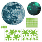 435pcs Glow In The Dark Luminous Stars And Moon Planet Space Wall Stickers Decal - Aimall