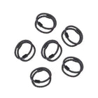 50 x Hair Ties Elastic Band Snagless Ponytail Tie School Bubbles Various Colours - Aimall
