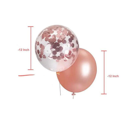 10/100x 30cm Confetti Balloons Glitter Clear Latex Birthday Party Wedding Sequin - Aimall