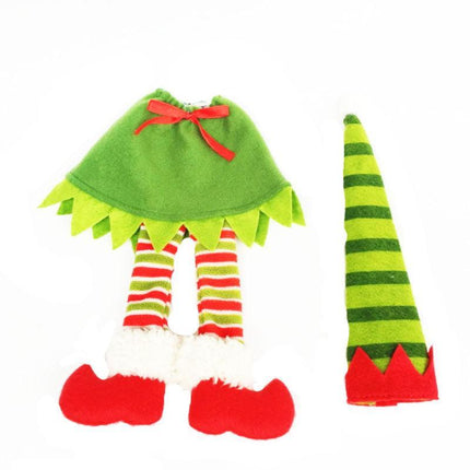 4X Christmas Bottle Covers Gift Holder Bags Dot Decoration Bag Red Wine Clothes - Aimall