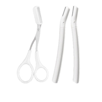 3PCS Eyebrow Razor Set Pro Trimmer Women's Sharper Facial Blade Hair Shaving AU - Aimall