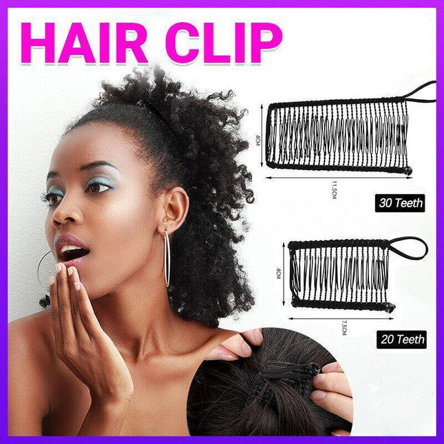 Vintage Banana Hair Clip Christmas Hair Claw Accessory Stretchable Banana Comb - Aimall
