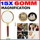 15X Magnifier Magnifying Glass Loupe Reading Jewelry Aid Big Large Handheld 60MM - Aimall