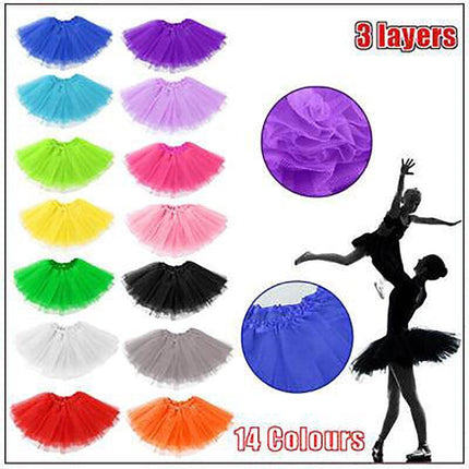 New Adults Tulle Tutu Skirt Dressup Party Costume Ballet Womens Girls Dance Wear - Aimall