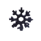 18 in 1 Stainless Multi-tool Snowflake Keychain Wrench Screwdriver Bottle Opener - Aimall