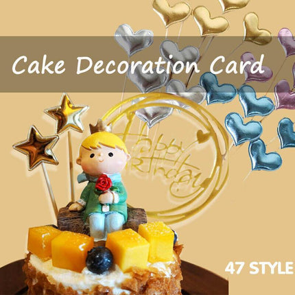 Happy Birthday Acrylic Cake Topper Cake Decoration Golden Silver Party Au Stock Aimall