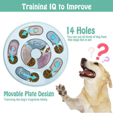 Dog Treat Dispenser Puppy Feeder Puzzle Game Interactive Toy Pet Training Supply - Aimall
