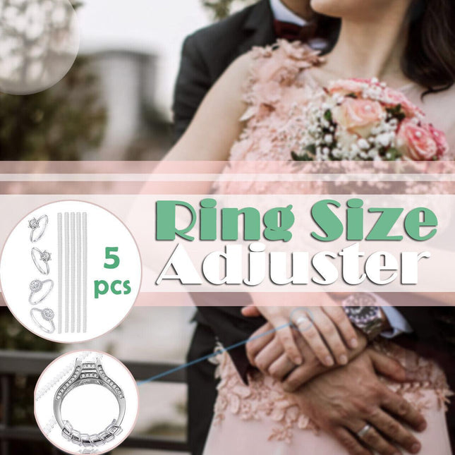 5-20 x Ring Size Adjuster Reducer Spiral Invisible Snugs Guard Resizer Jewellery - Aimall