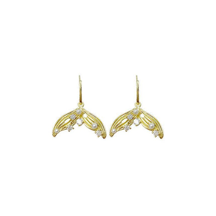 Silver Women Earrings Stud Crystal Cubic Zircon Dangle Wedding Gift AU Stock - Aimall