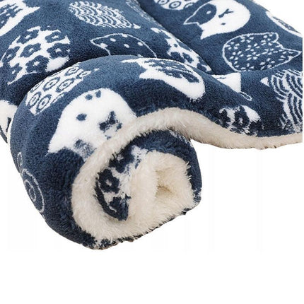 Puppy Dog Cat Cushion Mattress Blanket Bed Soft Warm Pet Pad Winter Kennel House - Aimall