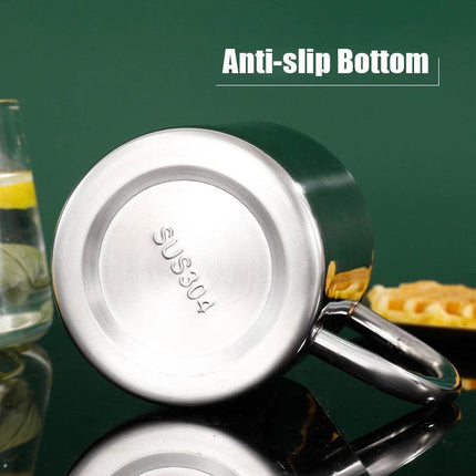 2PCS 380ML Stainless Steel Double Wall Cup Mugs Drinking Coffee Camping Travel - Aimall