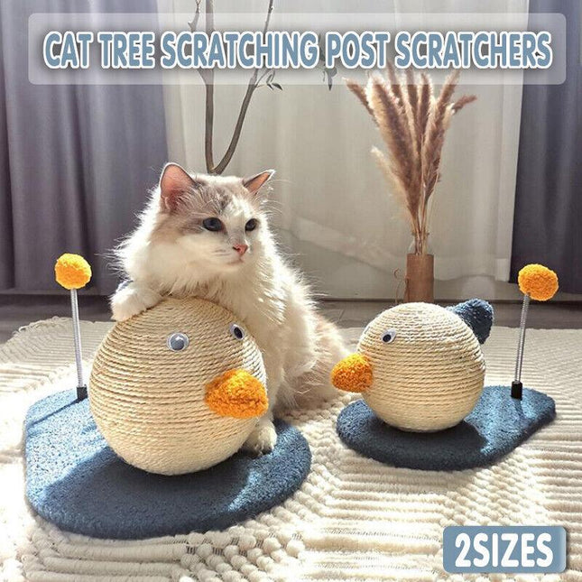 Cat Scratching Post with Ball Pet Scratcher Toy Claw Grinding Climbing Tree AU - Aimall